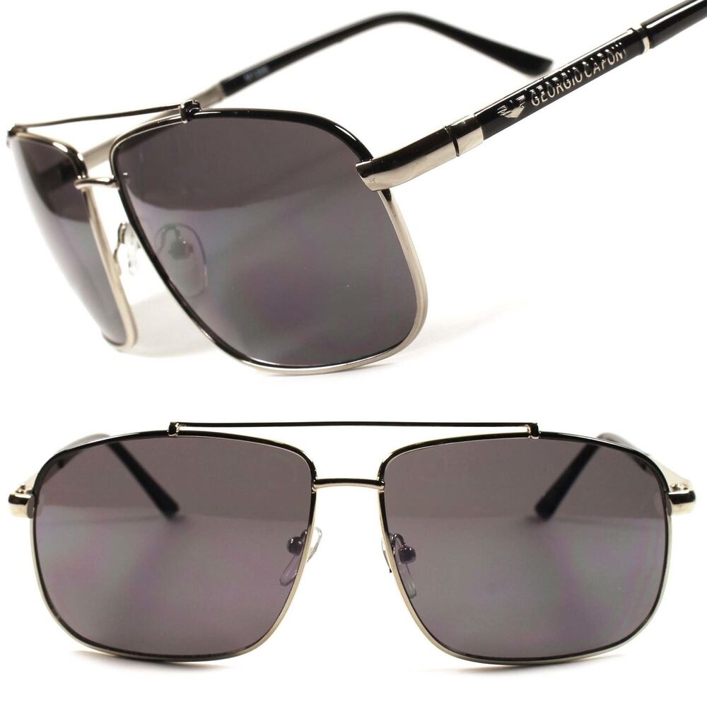 Designer Stylish Cool Vintage Retro Womens Mens Aviation Rectangle Sunglasses